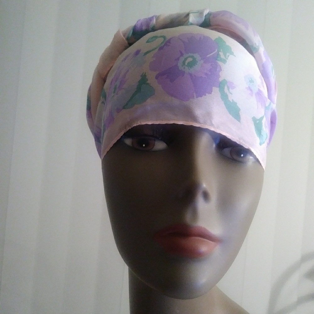 Long Floral Scarf (vintage)